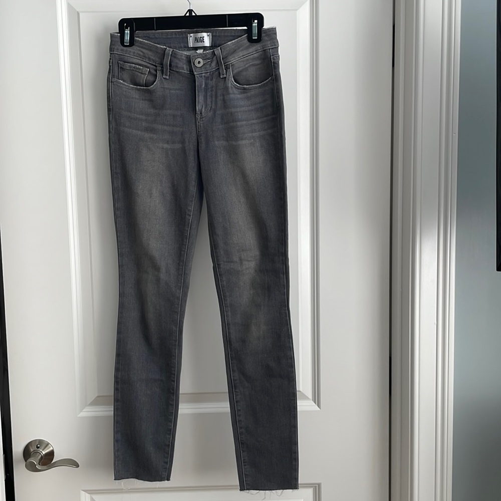 NWOT Paige Verdugo Raw Hem Ankle Skinny Jeans Size 26